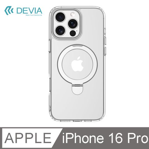 DEVIA iPhone 16 Pro 金屬支架 MagSafe 保護殼-透明