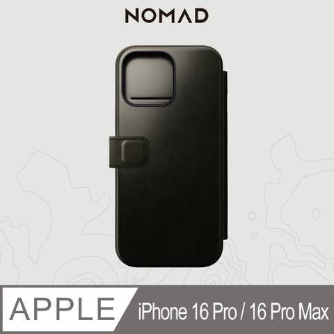 NOMAD 美國 摩登Horween皮革保護套-iPhone 16 Pro / 16 Pro Max (兼容Magsafe磁吸無線充電)