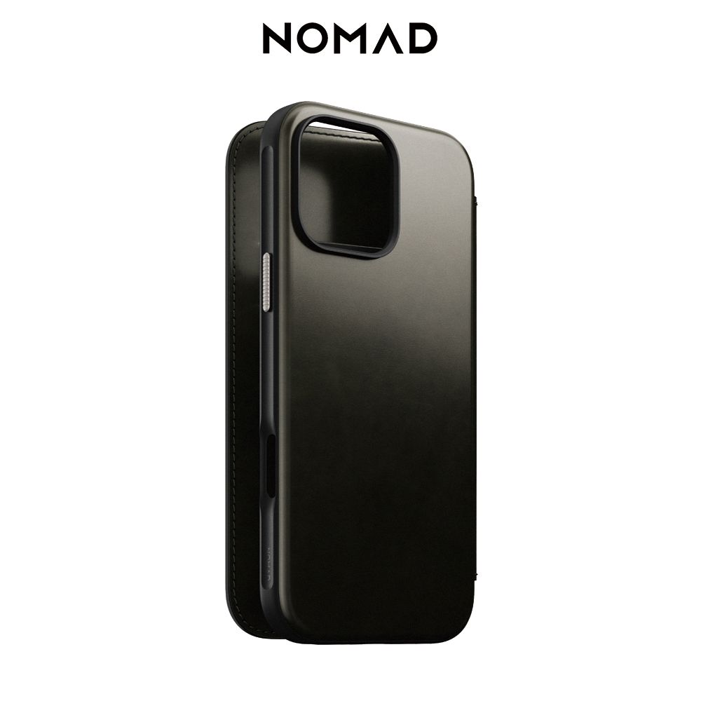 NOMAD 美國 摩登Horween皮革保護套-iPhone 16 Pro / 16 Pro Max (兼容Magsafe磁吸無線充電)