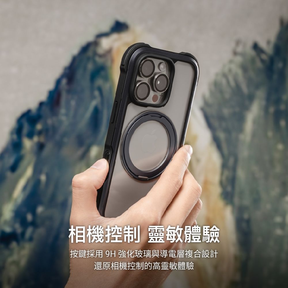 相機控制 靈敏體驗按鍵採用 9H 強化玻璃與導電層複合設計還原相機控制的高靈敏體驗