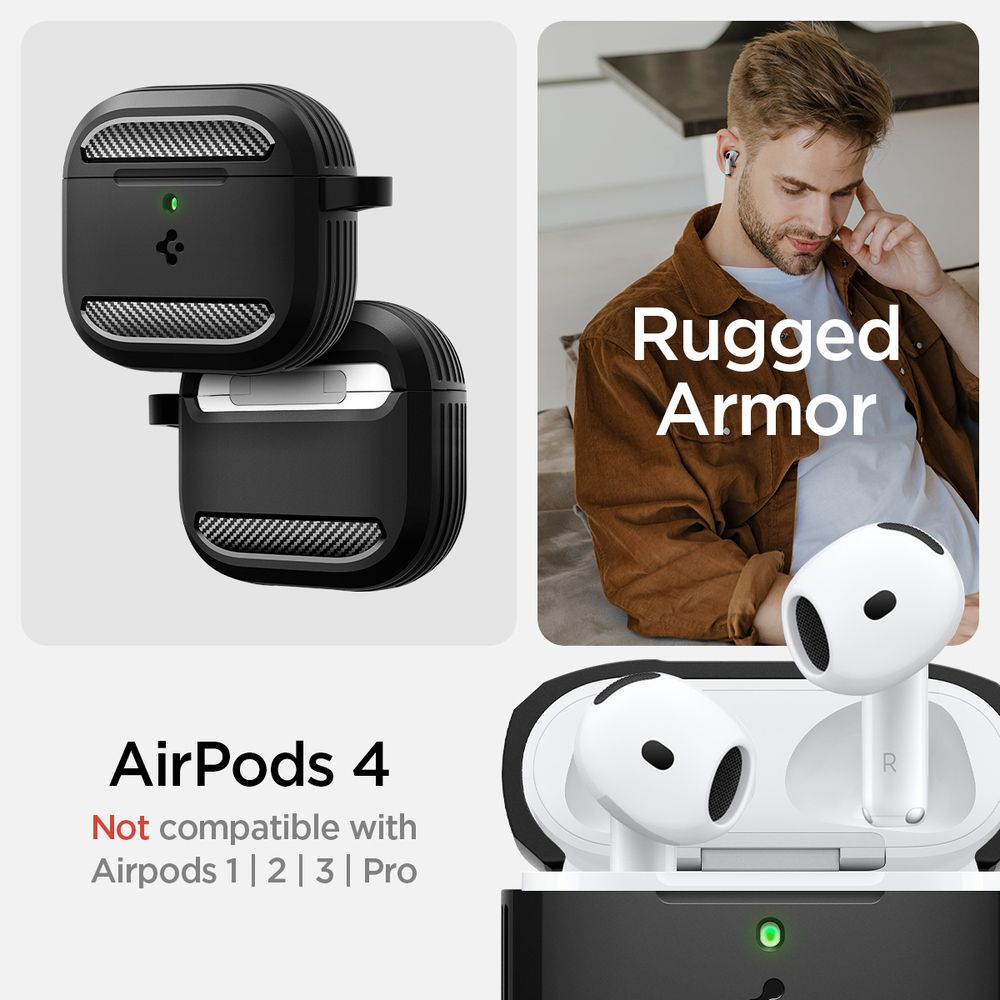 spigen Airpods 4 Rugged Armor 防摔保護殼