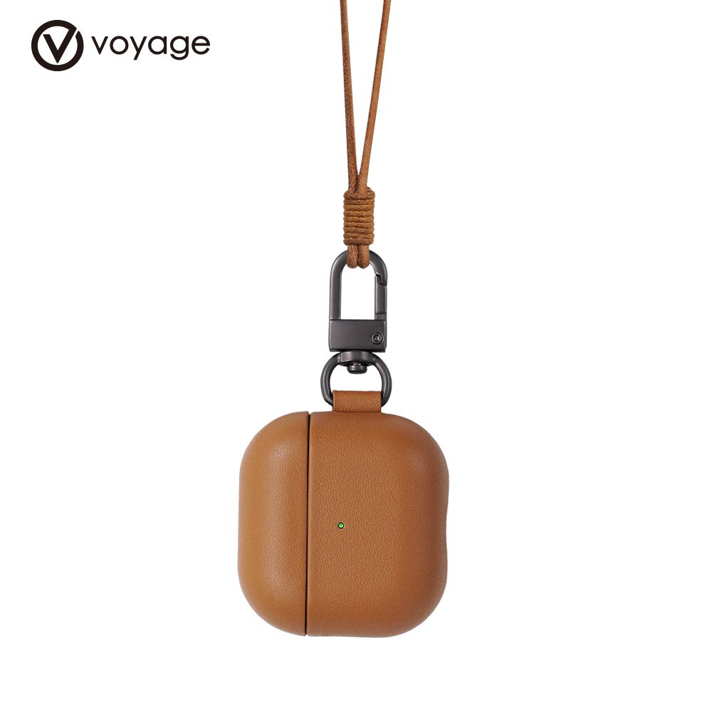 VOYAGE AirPods 4 NAPPA真皮防摔保護殼 (內附真皮掛繩及掛鉤)