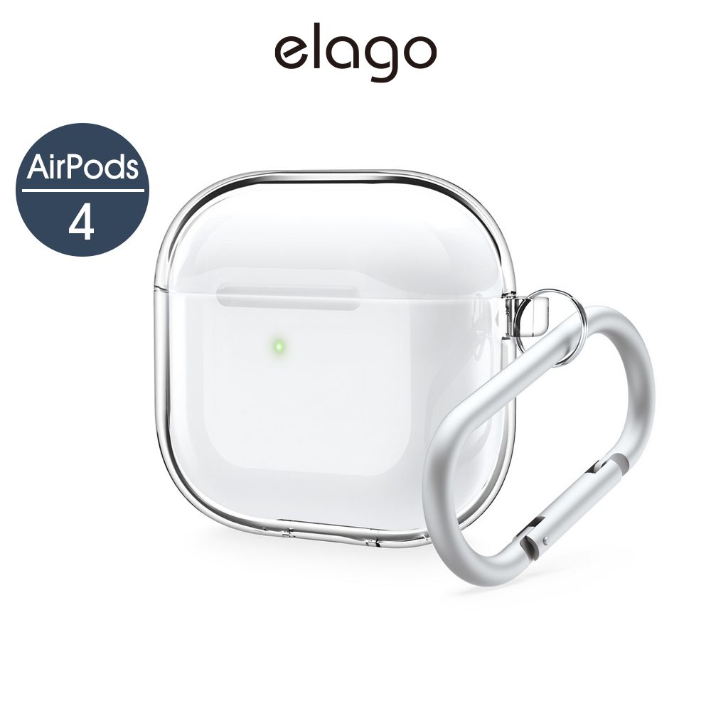 Elago AirPods 4 無痕透明保護殼 (附扣環)