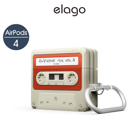 Elago AirPods 4 復古卡帶耳機殼