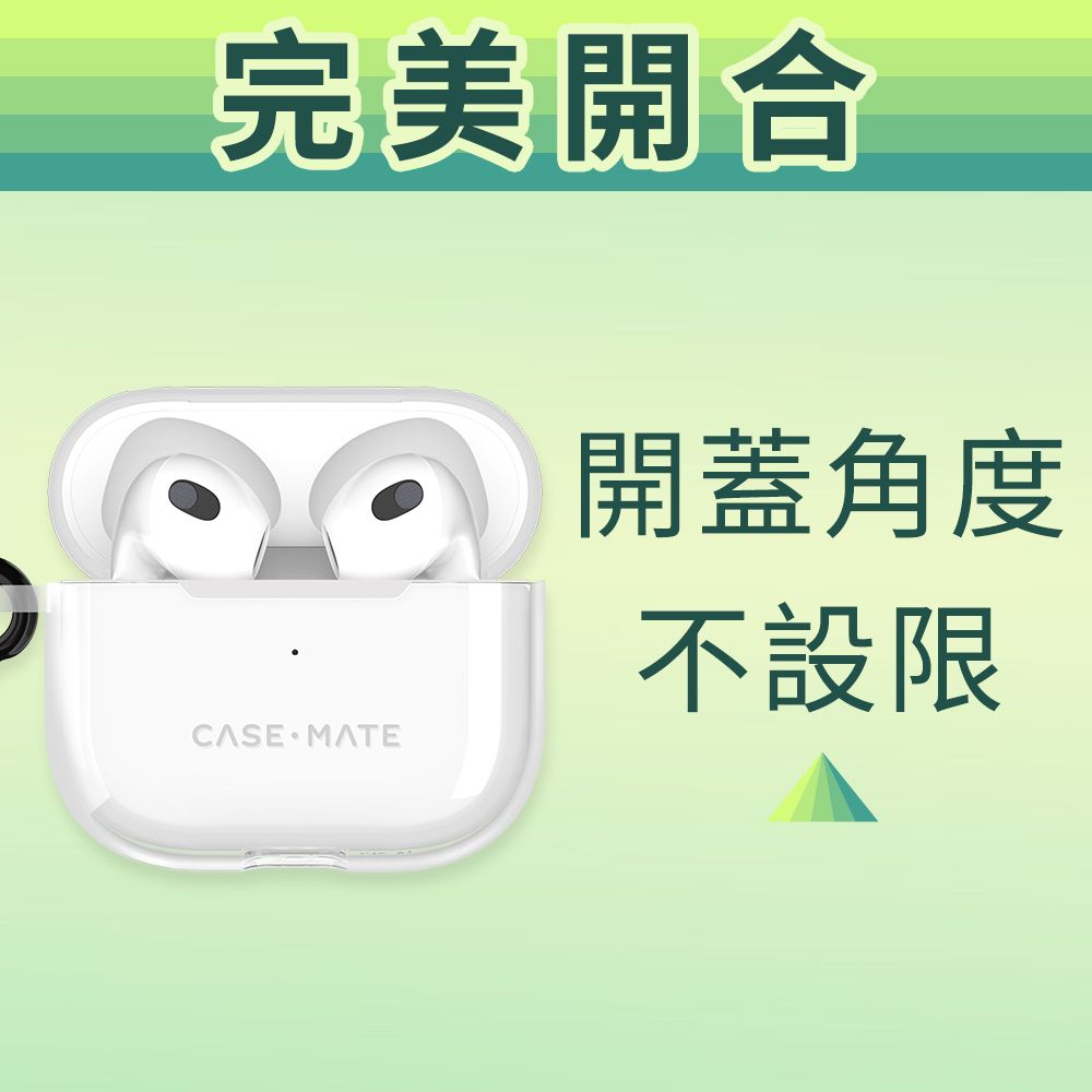 Case-Mate AirPods 4 軍規防摔保護套贈掛環 - 透明