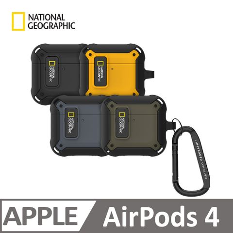 National Geographic 國家地理 NatGeo Rugged Bumper Lock Case AirPods4 卡扣式耳機殼
