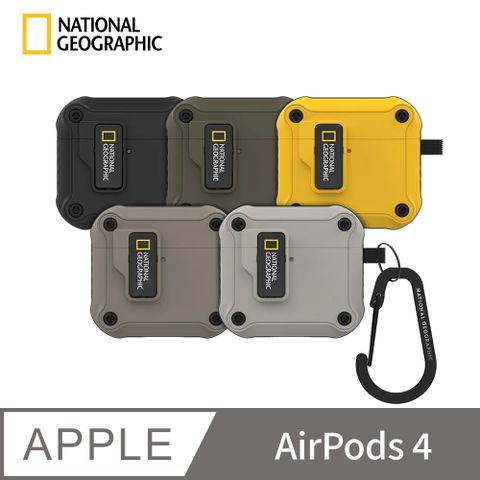 National Geographic 國家地理 Rugged Bumper AirPods 4自動開蓋防摔殼
