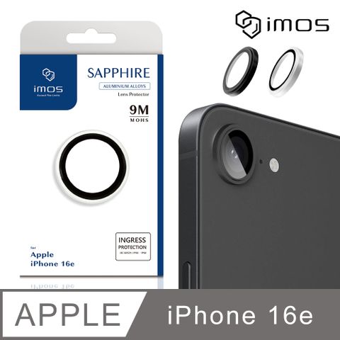 imos Apple iPhone 16e 6.1吋 藍寶石鏡頭保護鏡-一顆(2色)