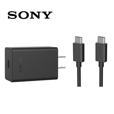 SONY 索尼 【  公司貨】30 W 快速充電器 USB-C 對 USB-C PD快充(XQZ-UC1)