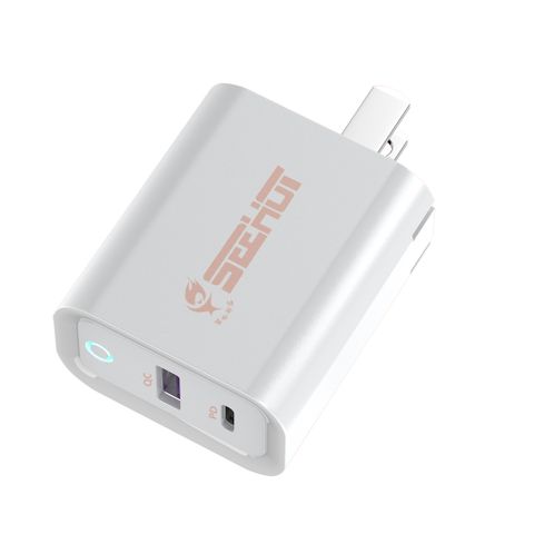 ▼新品上市•搶鮮價▼〈SEEHOT〉雙口PD快速充電器42.5W(Fast Duo)白色