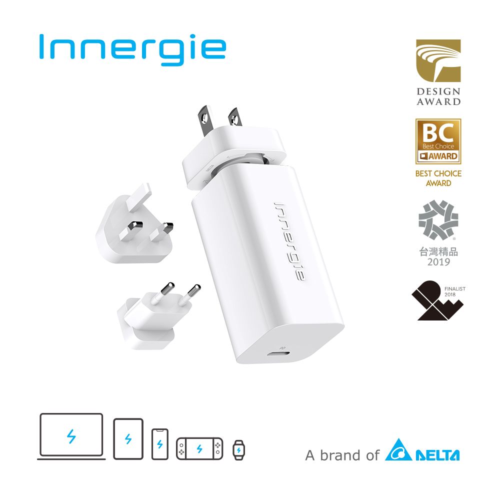 Innergie 60C Pro (國際版) 60瓦 USB-C 萬用充電器