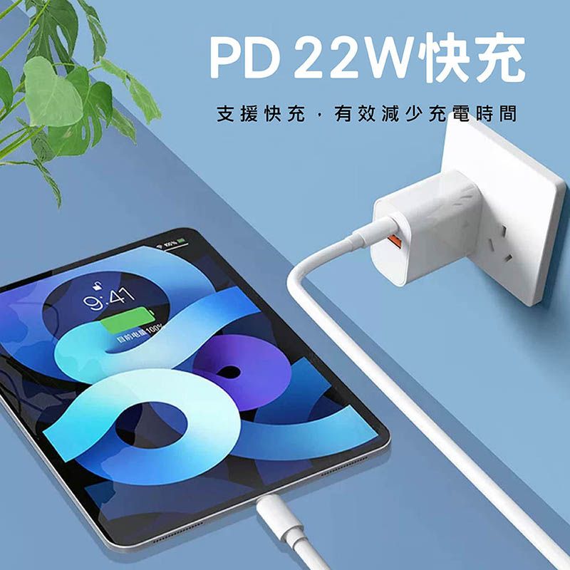 CITY BOSS 22W快速充電頭 PD充電頭 Type-C+USB雙孔插頭 1A1C(適用 iPhone 安卓 三星 OPPO)