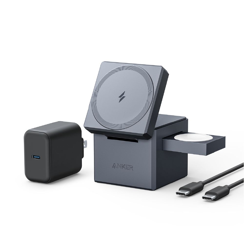 ANKER   Y1811 3-in-1 Cube with MagSafe (25W) 無線電源供應器 |原廠公司貨