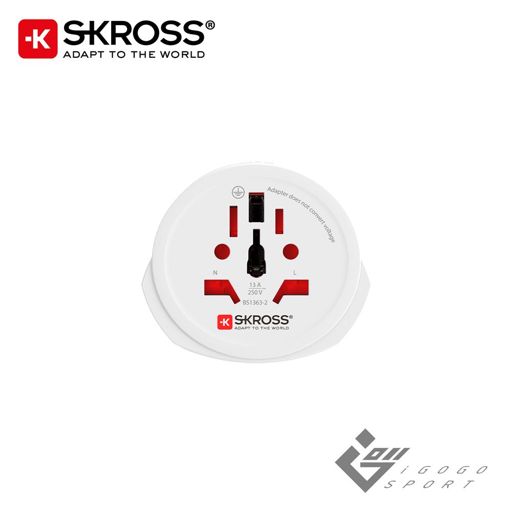 Skross 瑞士 歐規旅行萬國轉接頭 (適用全歐洲)