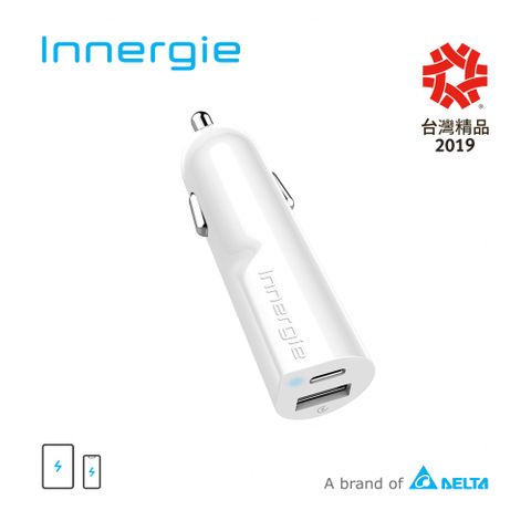 【Innergie】30D 30瓦雙孔 USB-C 極速車充