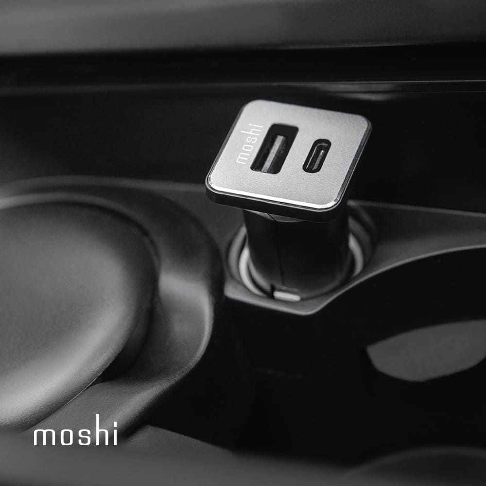 Moshi 摩仕 QuikDuo USB-C 車用充電器 (PD+QC 雙快充版)