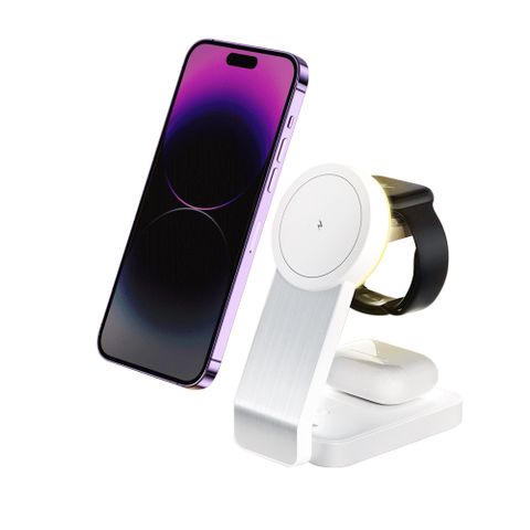 【Apone】Speedy 折疊式三合一磁吸無線充電座 APW-WC02701WT