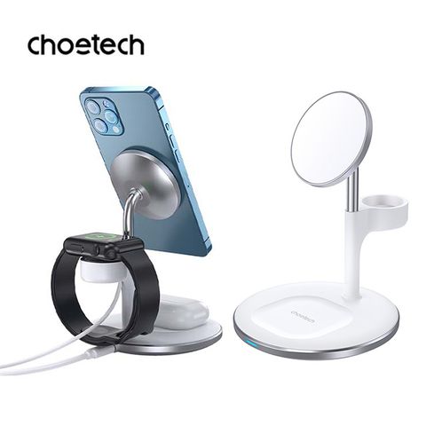 Choetech T586-F 3合1 MagSafe磁吸無線充電盤自由搭配 一放即充