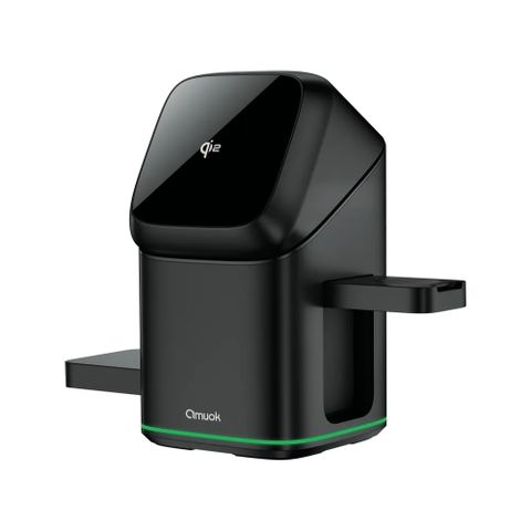 【amuok】AK-WI01 15W Qi2認證 萬能三合一磁吸無線充電站