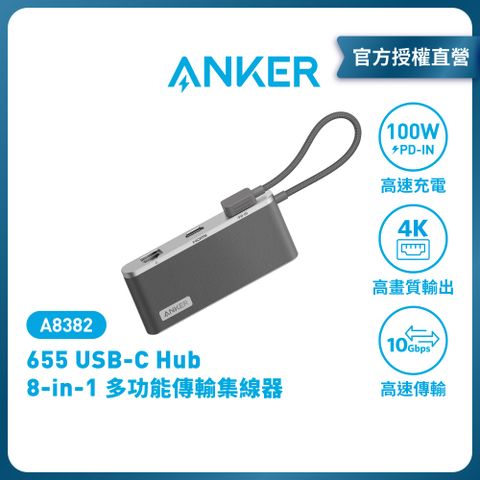 ANKER A8382 USB-C Hub 8-in-1 多功能傳輸集線器 |原廠公司貨