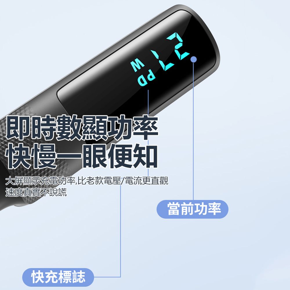 Sily 100W 雙Type-c傳輸線 PD快充彎頭數顯充電線 編織線 支援iPhone16/15/安卓