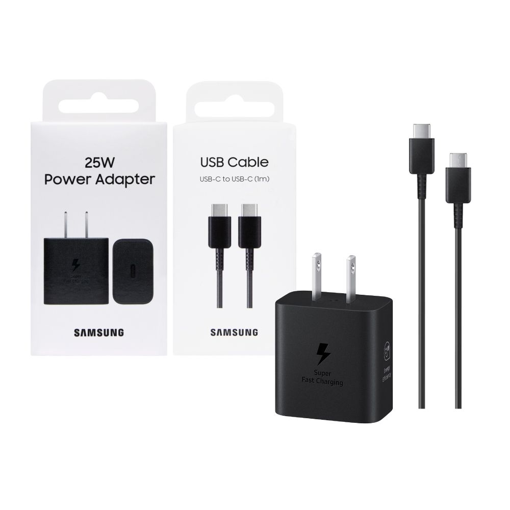 Samsung 三星 原廠 25W PD 3.0超快充T2510+3A,1m 雙Type C 線DA705 (台灣公司貨) 黑色