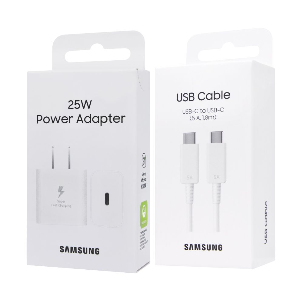 Samsung 三星 原廠 25W PD 3.0超快充T2510+5A,1.8m 雙Type C 線DX510 (公司貨)