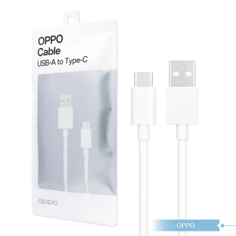 OPPO 原廠環保封裝 新款VOOC USB-A to Type-C 閃充充電線 80cm - 3A (DL143)