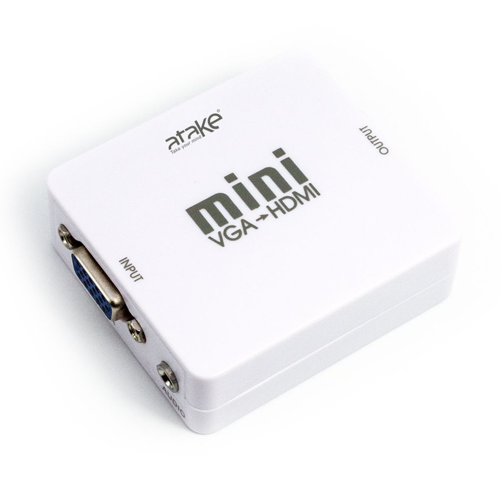 INPUTAUDIOatakeTake your mindminiVGAHDMIOUTPUT