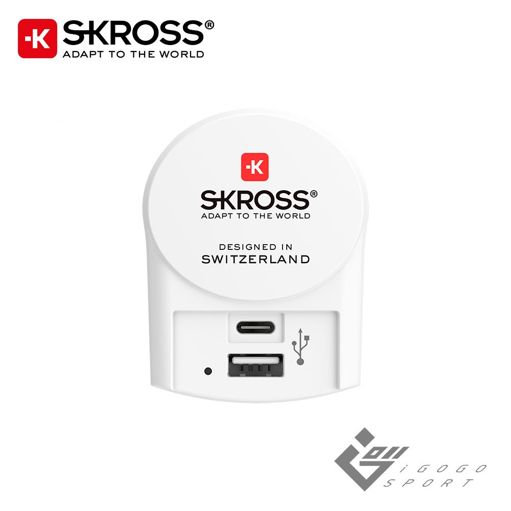 Skross 歐規旅行充電器 (1A1C)