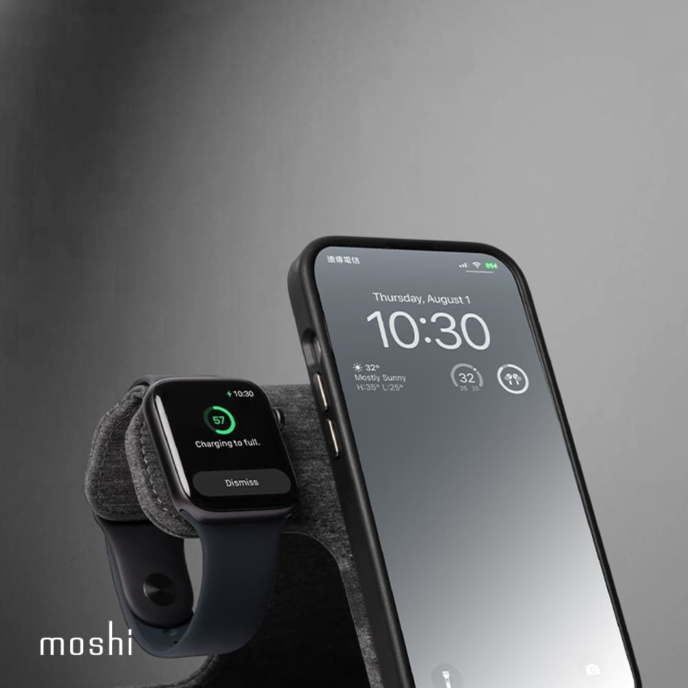 Moshi 摩仕 Taita M 三合一可摺疊無線充電座(支援Magsafe)