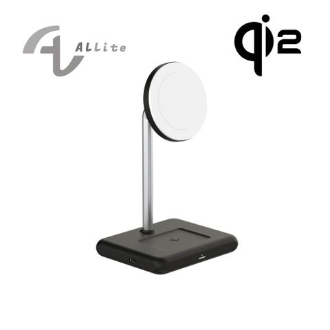 Allite WQ1 2+1  磁吸無線充電座 黑