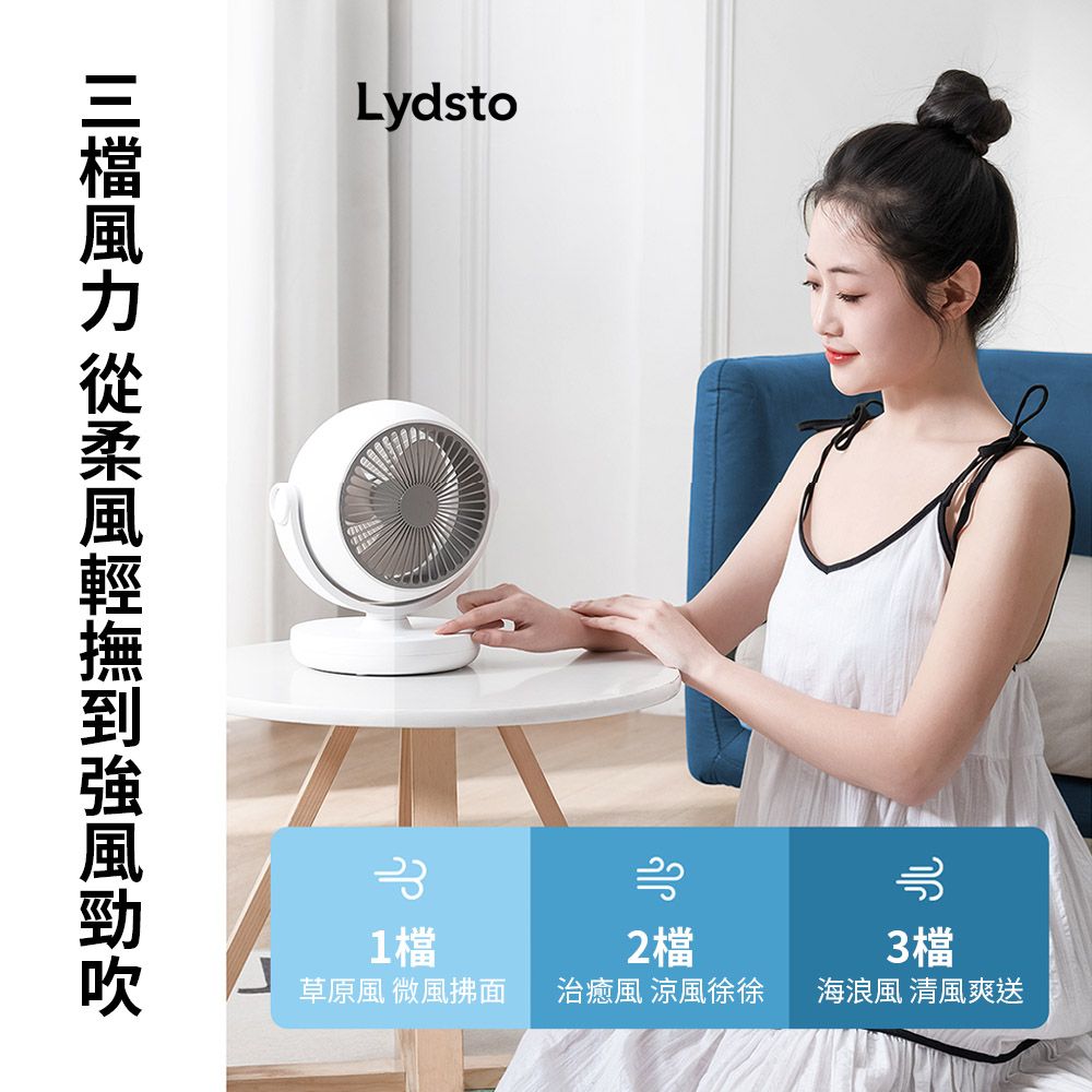 小米有品  | Lydsto 桌面循環扇 不插電也可以使用