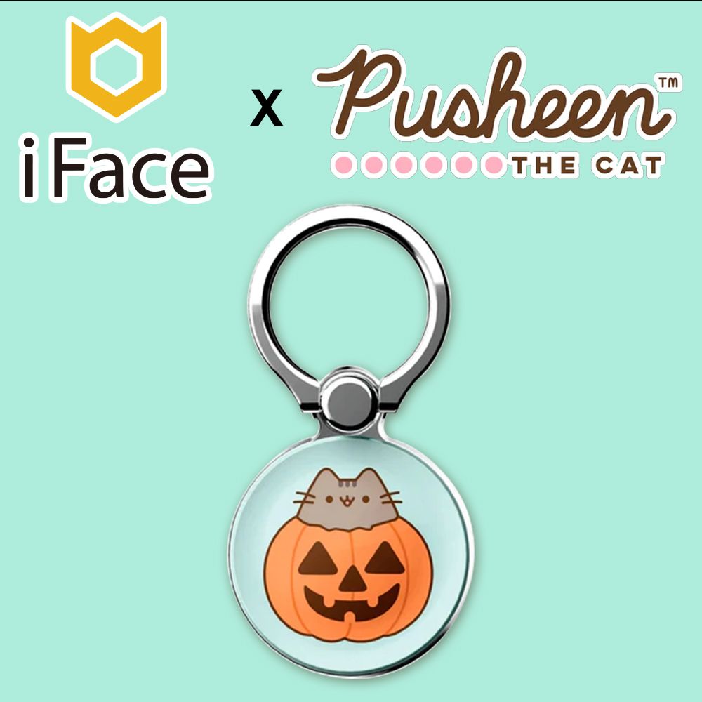 iFace 日本  x Pusheen Smart Ring 胖吉貓限量聯名款手機指環 - 南瓜