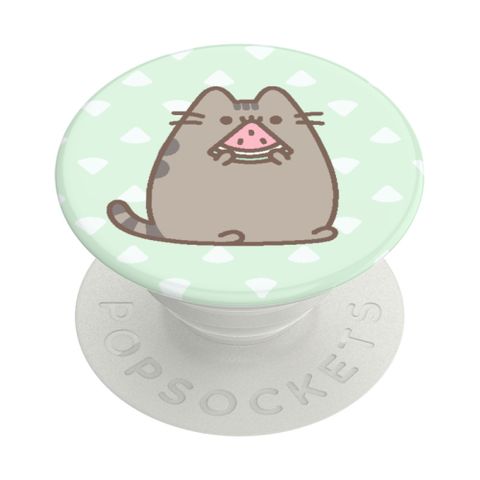 PopSockets 泡泡騷 二代 可替換PopGrip 美國 No.1 時尚手機支架 動物系列 胖吉貓吃西瓜