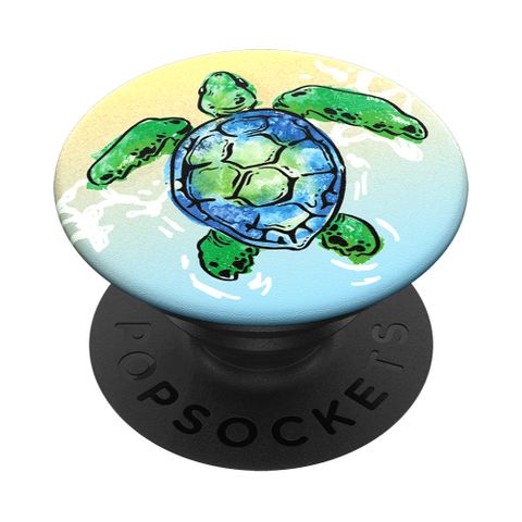 PopSockets 泡泡騷 二代 可替換PopGrip 美國 No.1 時尚手機支架 動物系列 海龜素描