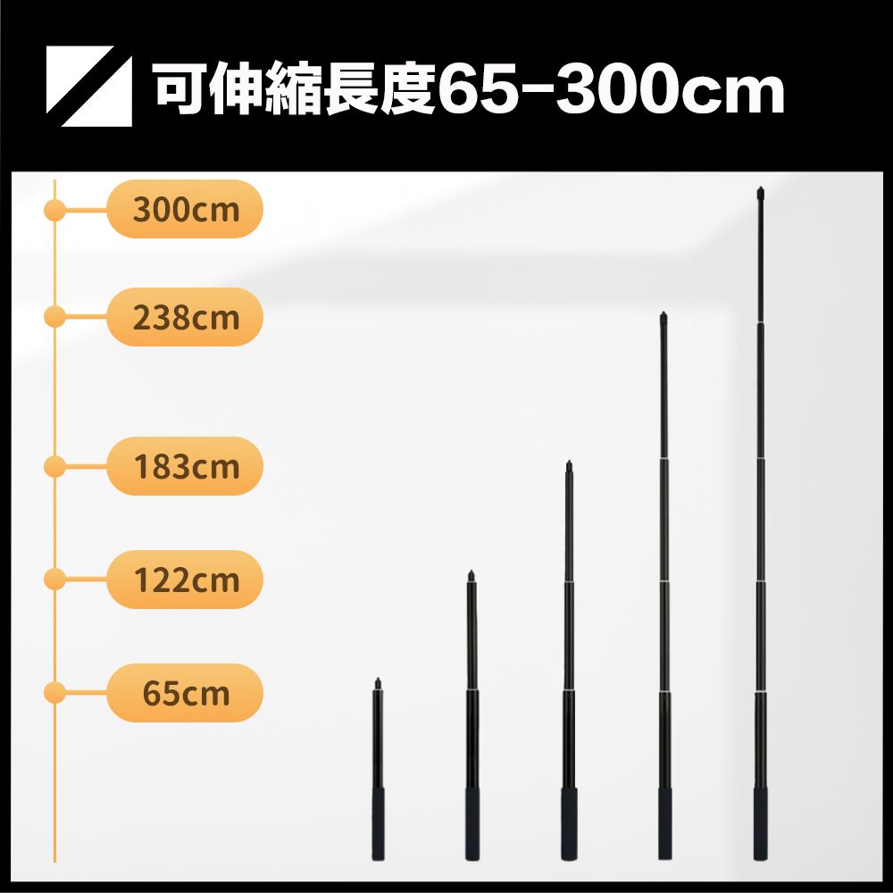 嚴選  全景/超廣角/遠鏡頭 多款運動相機適用 伸縮自拍桿 3M
