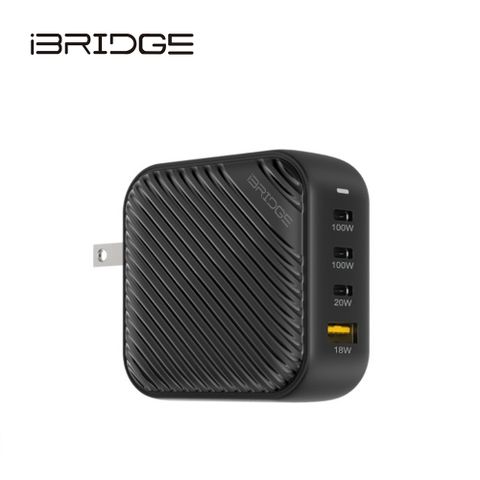 iBridge GaN 100W極速電源供應器-黑