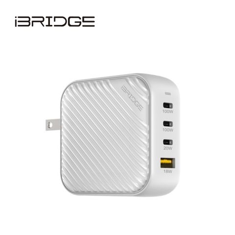 iBridge GaN 100W極速電源供應器-白