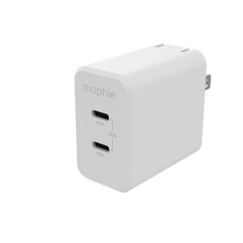mophie speedport GaN 氮化鎵 45W USB-C 雙孔電源供應器/充電器