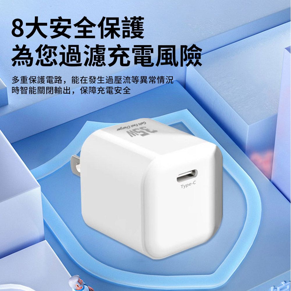 YUNMI 氮化鎵快充套組 iPhone16充電器 旅行充電器 豆腐頭 充電頭 筆電/安卓適用 贈Type-C-Type-C 60W充電線