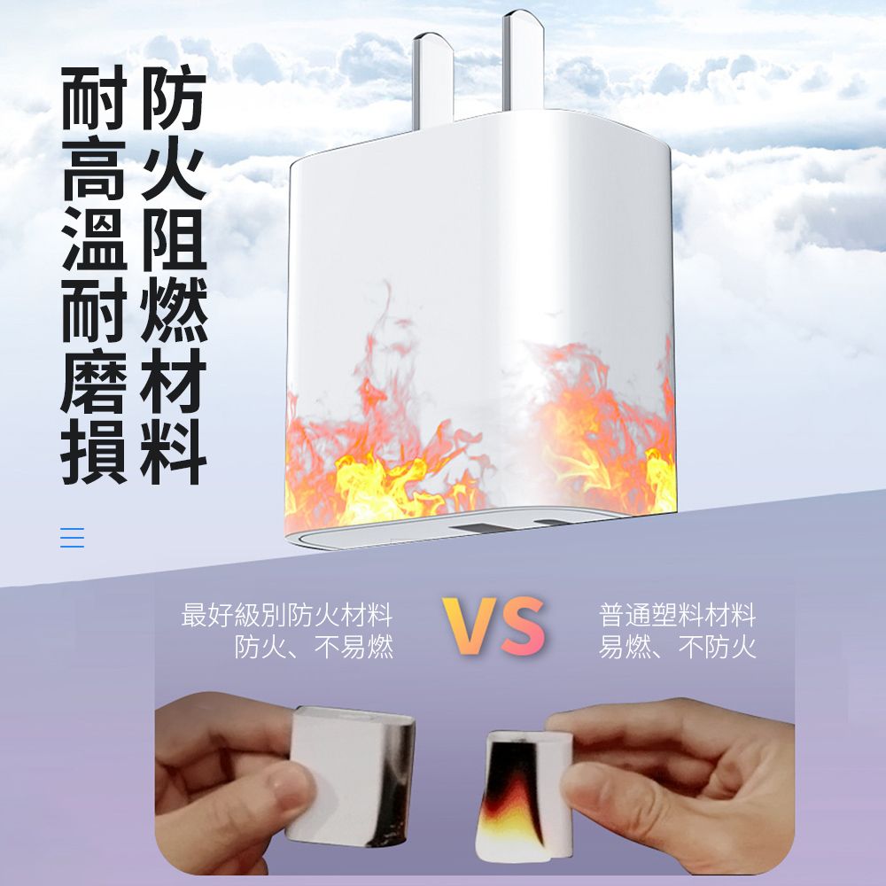  Ouboo 30W GaN氮化鎵雙孔充電器 Type-C+USB 快充充電頭  支援iPhone 16快充豆腐頭(適用蘋果/安卓)