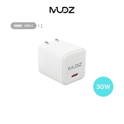 MUDZ NanoBoost 30W Type-C 單孔 氮化鎵 PD快充充電器