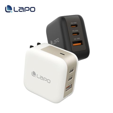 LaPO 70W 氮化鎵3口極速充電器