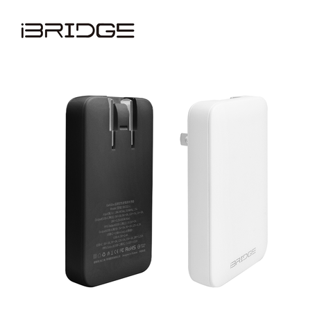 iBRIDGE GaN 65W 超薄型急速電源供應器