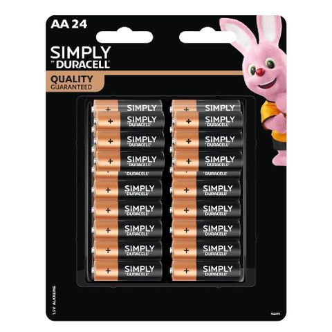 金頂 Duracell 鹼性電池 3號SIMPLY AA 24入裝