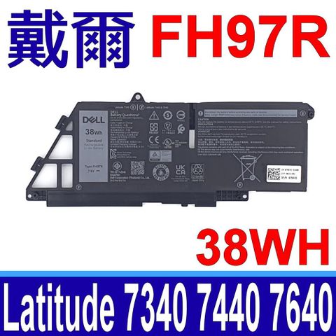 DELL 戴爾 FH97R 電池 66DWX WW8N8 599M7 76KVG Latitude 7340 7440 7640