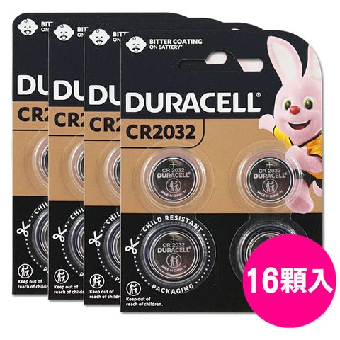 Duracell 金頂CR2032 3V鈕扣型電池(16入)