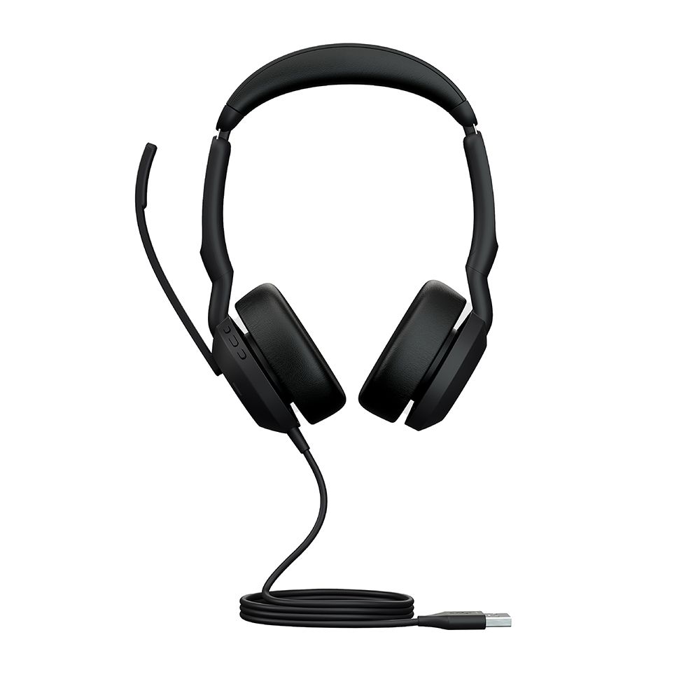 JABRA 捷波朗 Evolve2 50 商務有線貼耳式主動降噪耳機麥克風 (AirComFort技術)