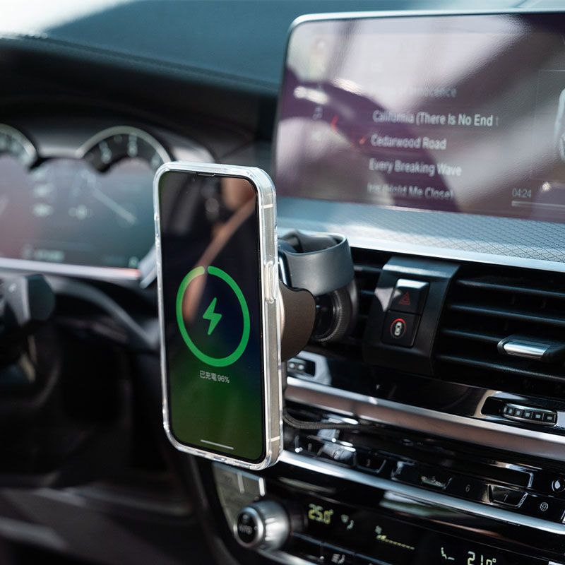 BEZALEL 倍加能 Omnia X MagSafe 車用磁吸無線充電器 (手機+apple watch/Air Pods 即刻補電)